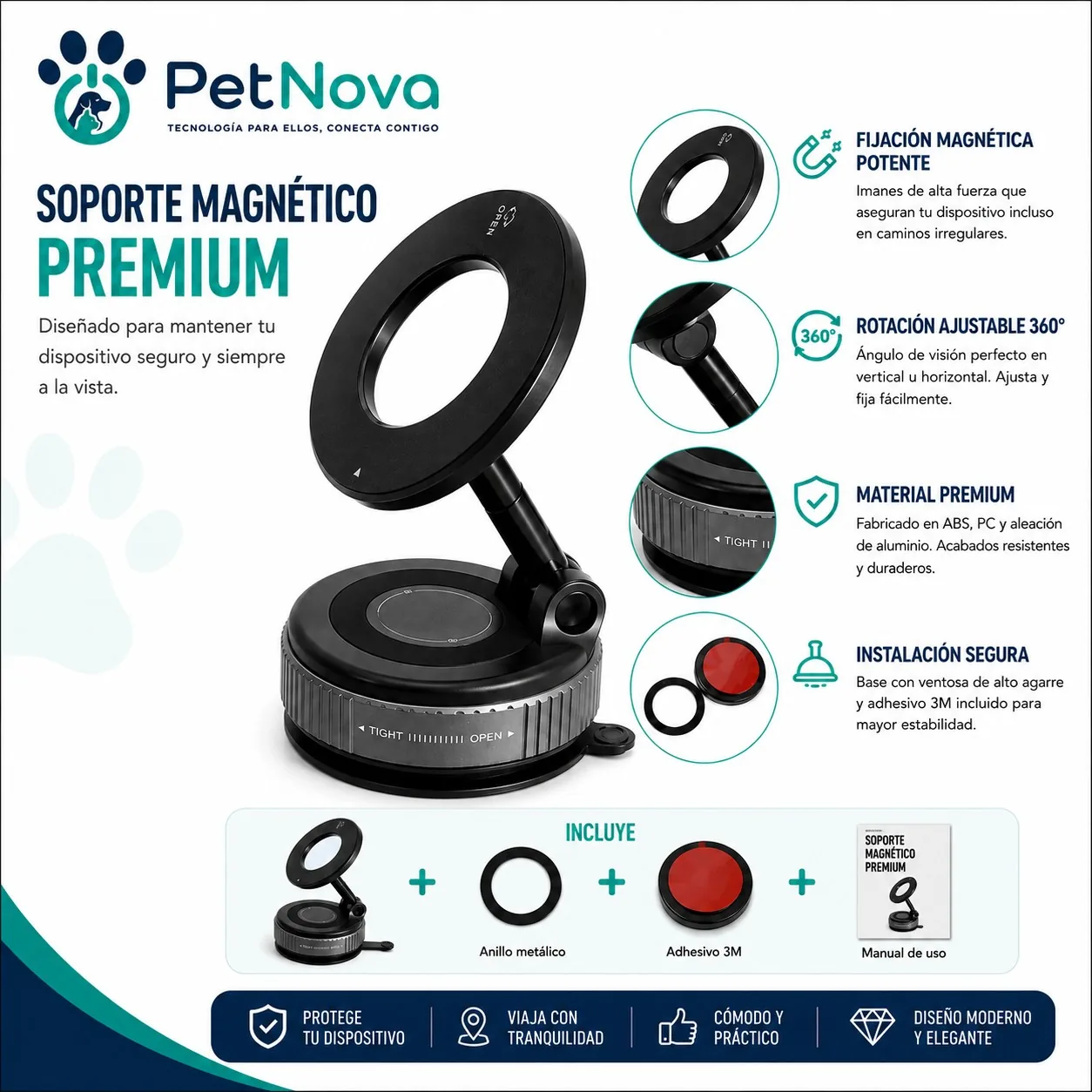 Soporte Magnético Premium para Celular