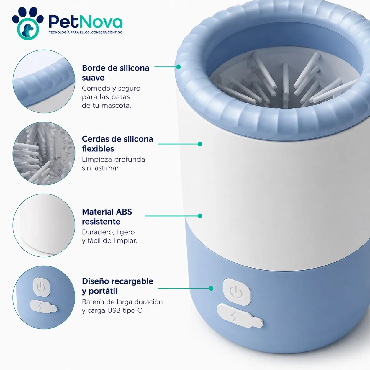 Limpiador Automático de Patas para mascotas  
