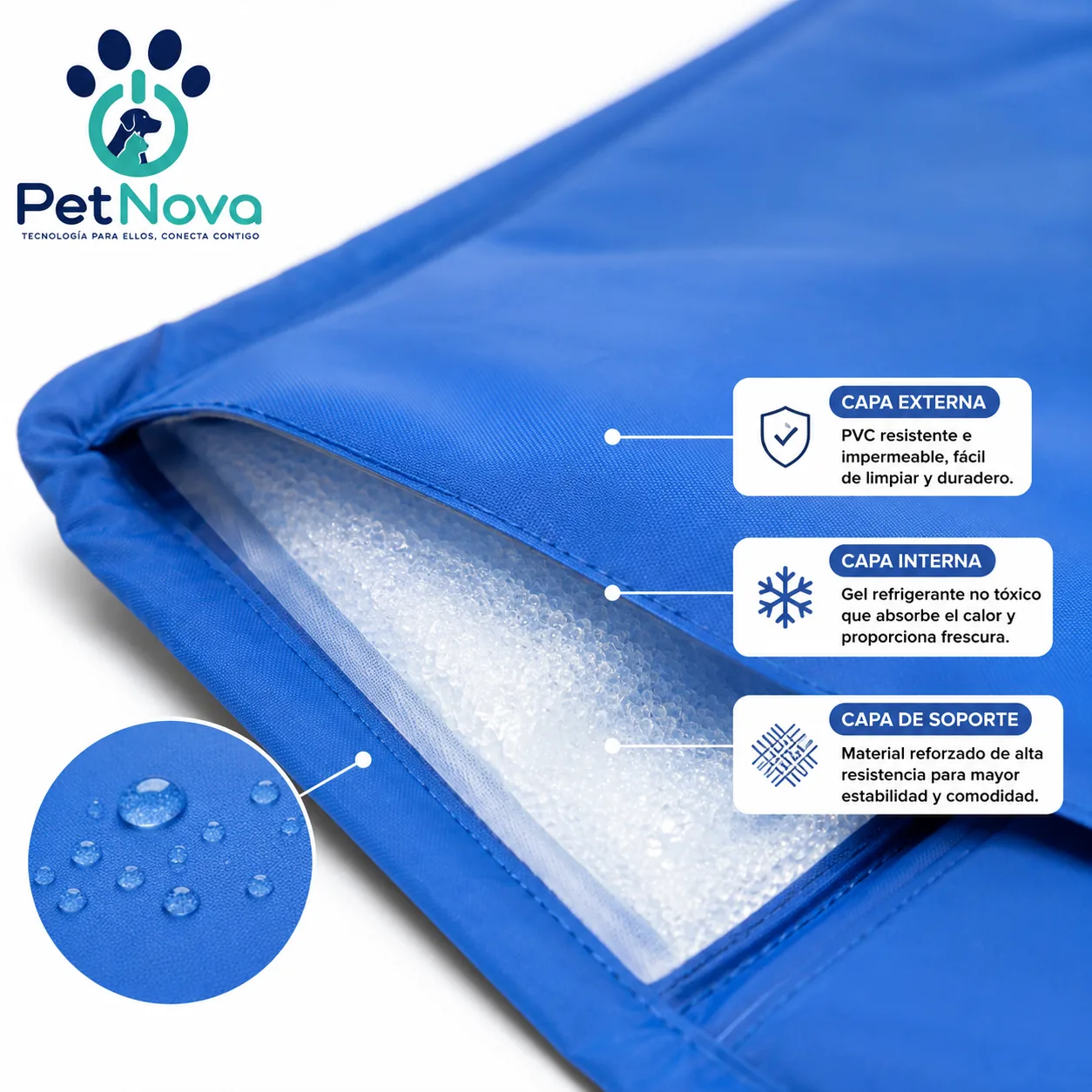 Cama Refrigerante para Mascotas