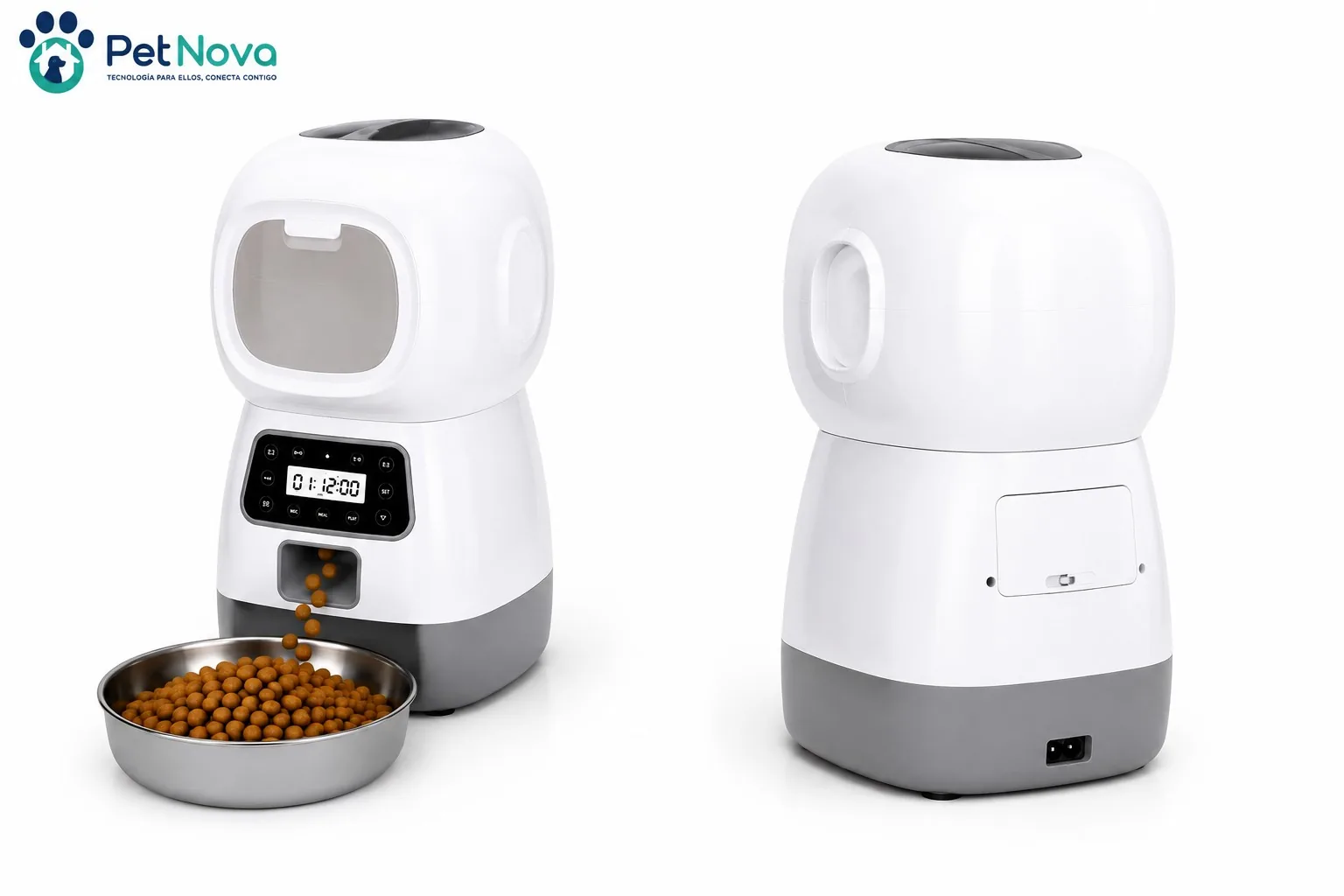 Dispensador de Comida Automática para Mascotas 