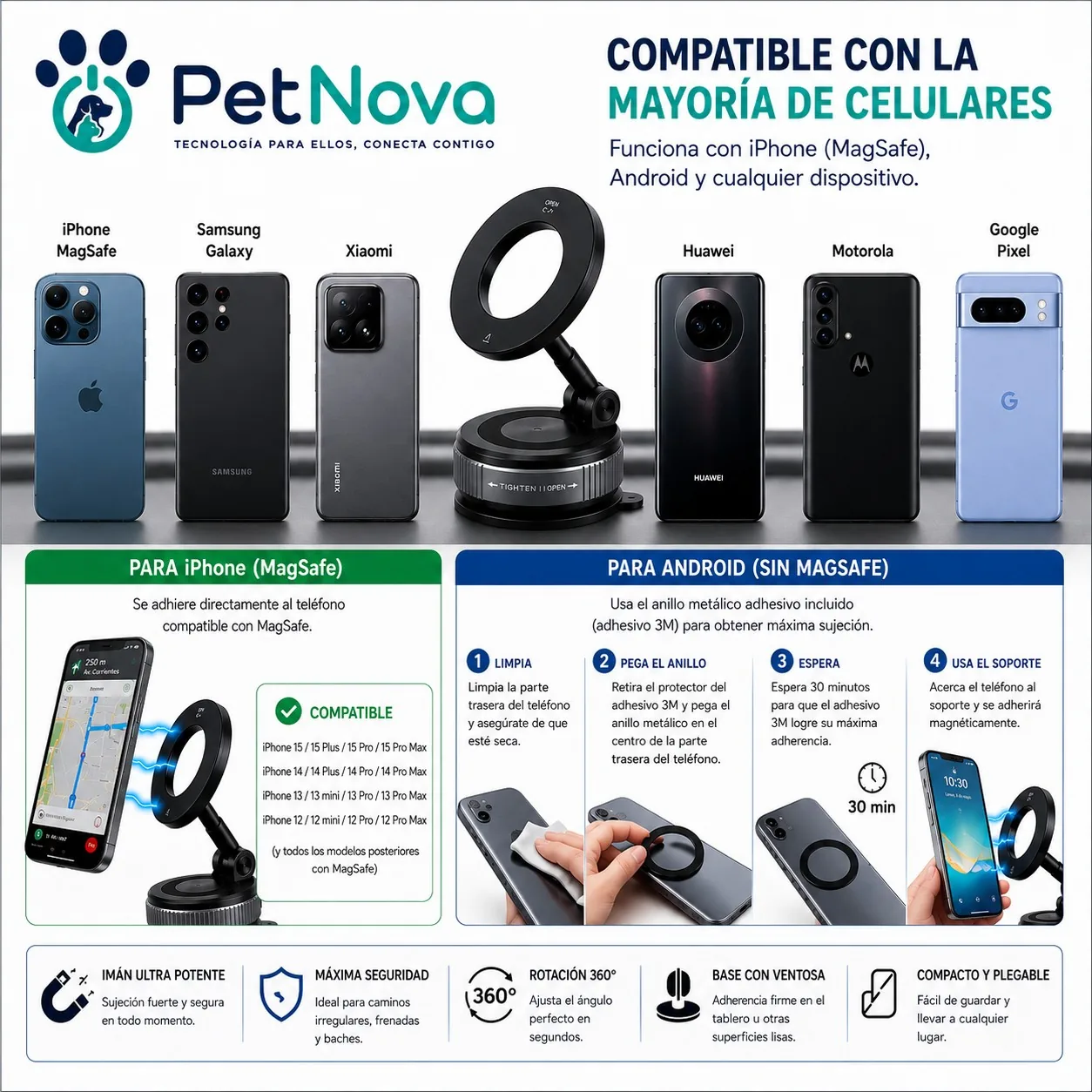 Soporte Magnético Premium para Celular