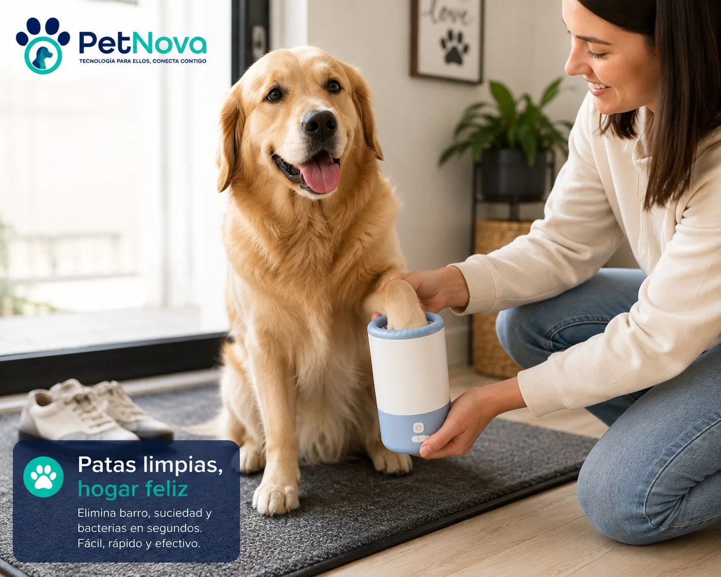Limpiador Automático de Patas para mascotas  