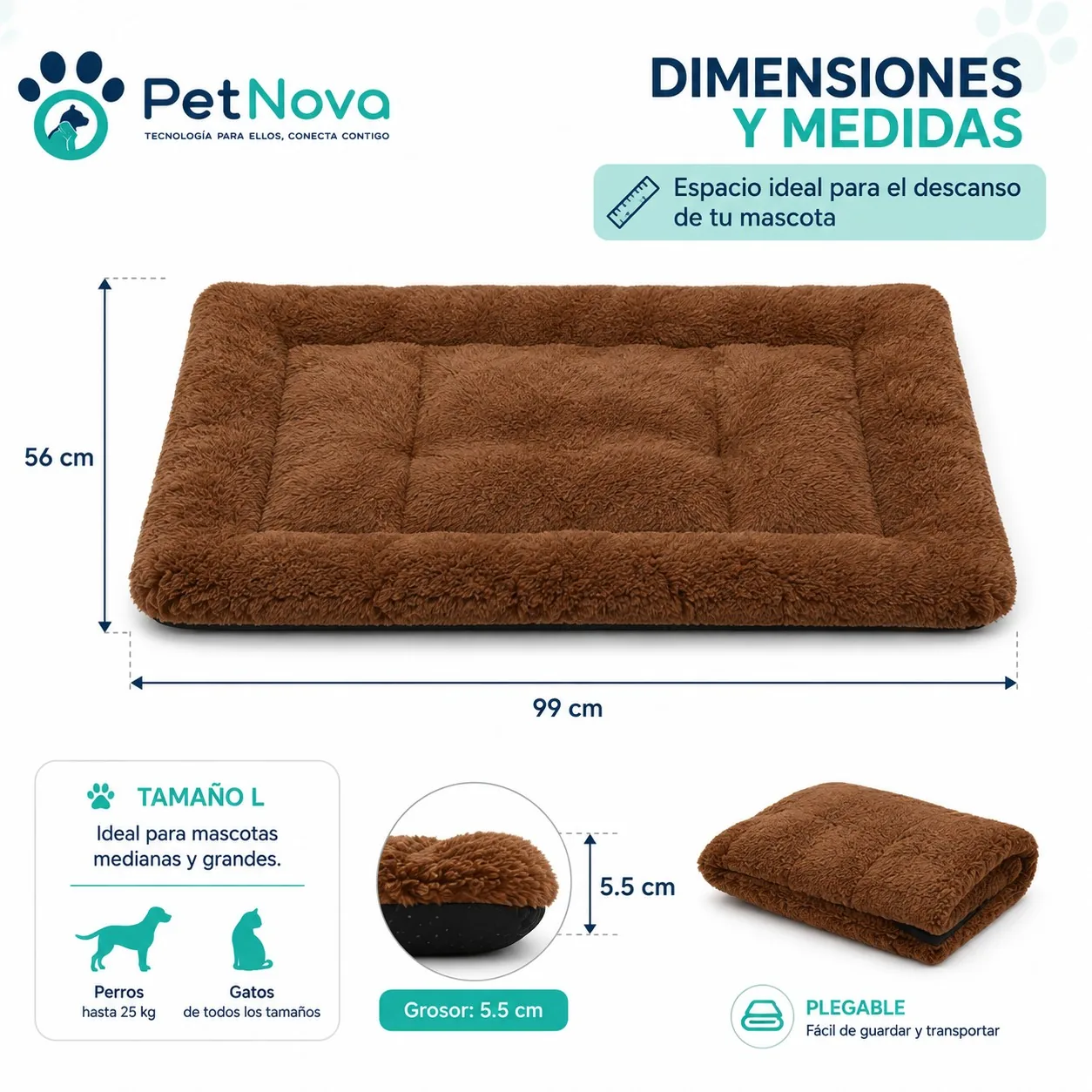 Almohadilla Térmica Autocalentable para Mascotas