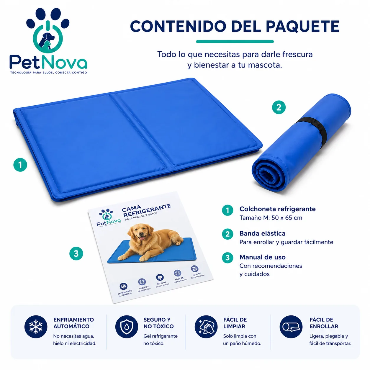 Cama Refrigerante para Mascotas