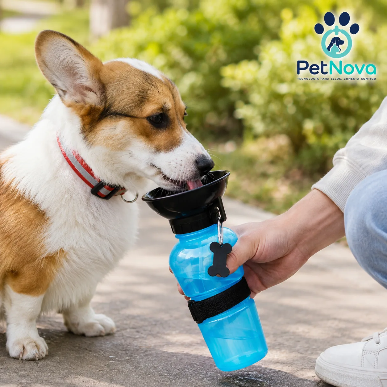 Bebedero Portaltil para Perros PetNova