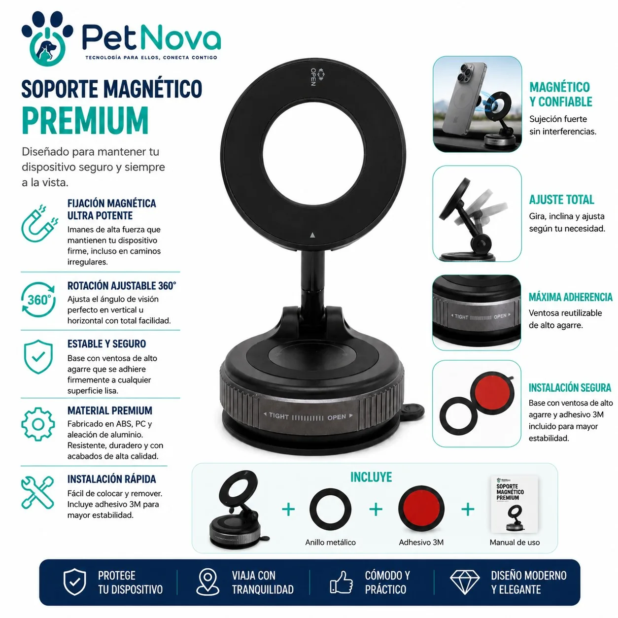 Soporte Magnético Premium para Celular